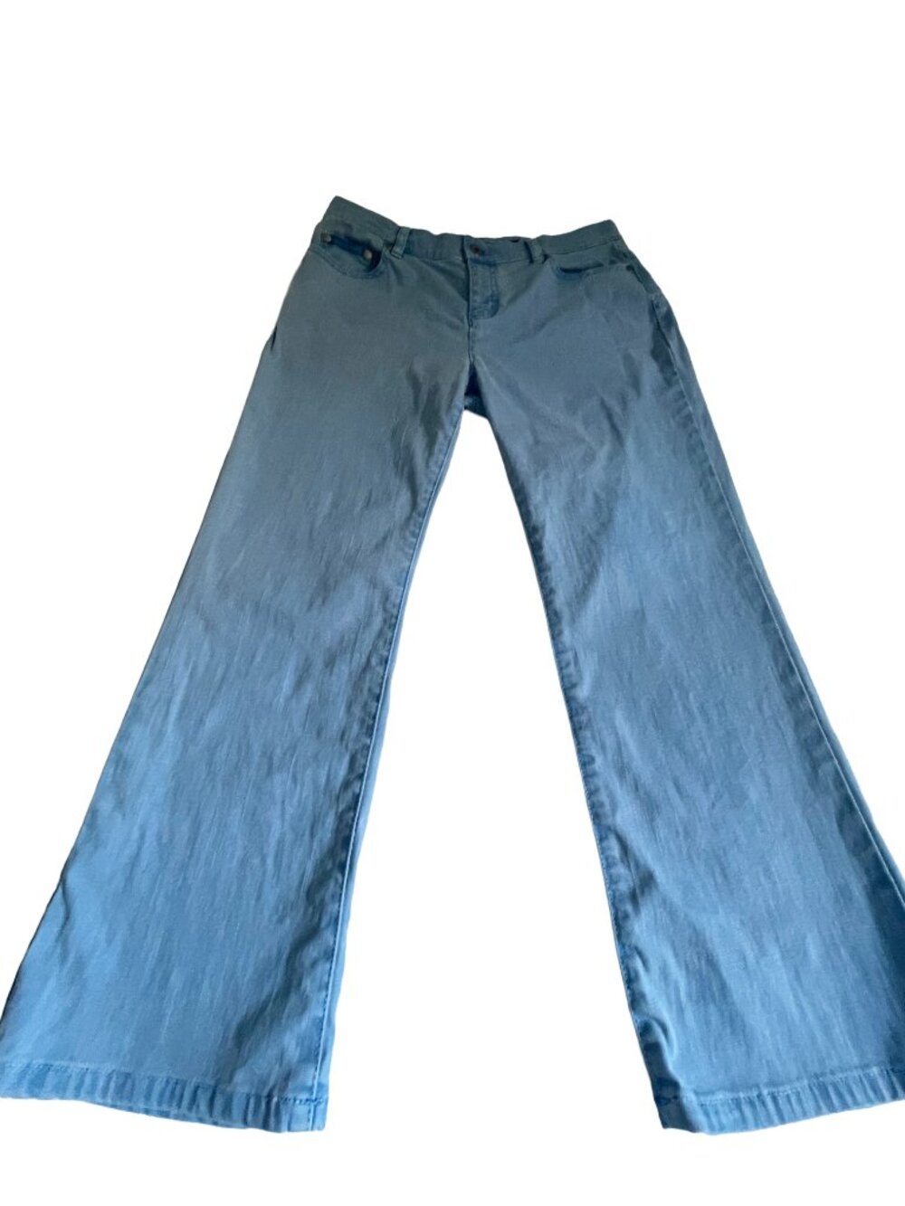DKNY Wide Leg Crop Jeans Light Wash Size 8